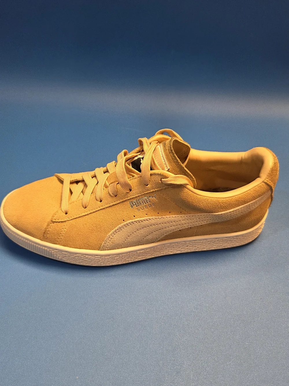PUMA Men's Suede Classic Sneaker in Mustard Yellow